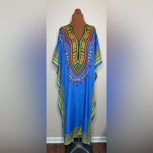 Sante Kaftan Colorful Maxi Lounge Resort Wear Bold Colors One Size